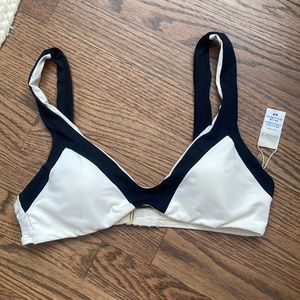 L*space cream/black bikini top